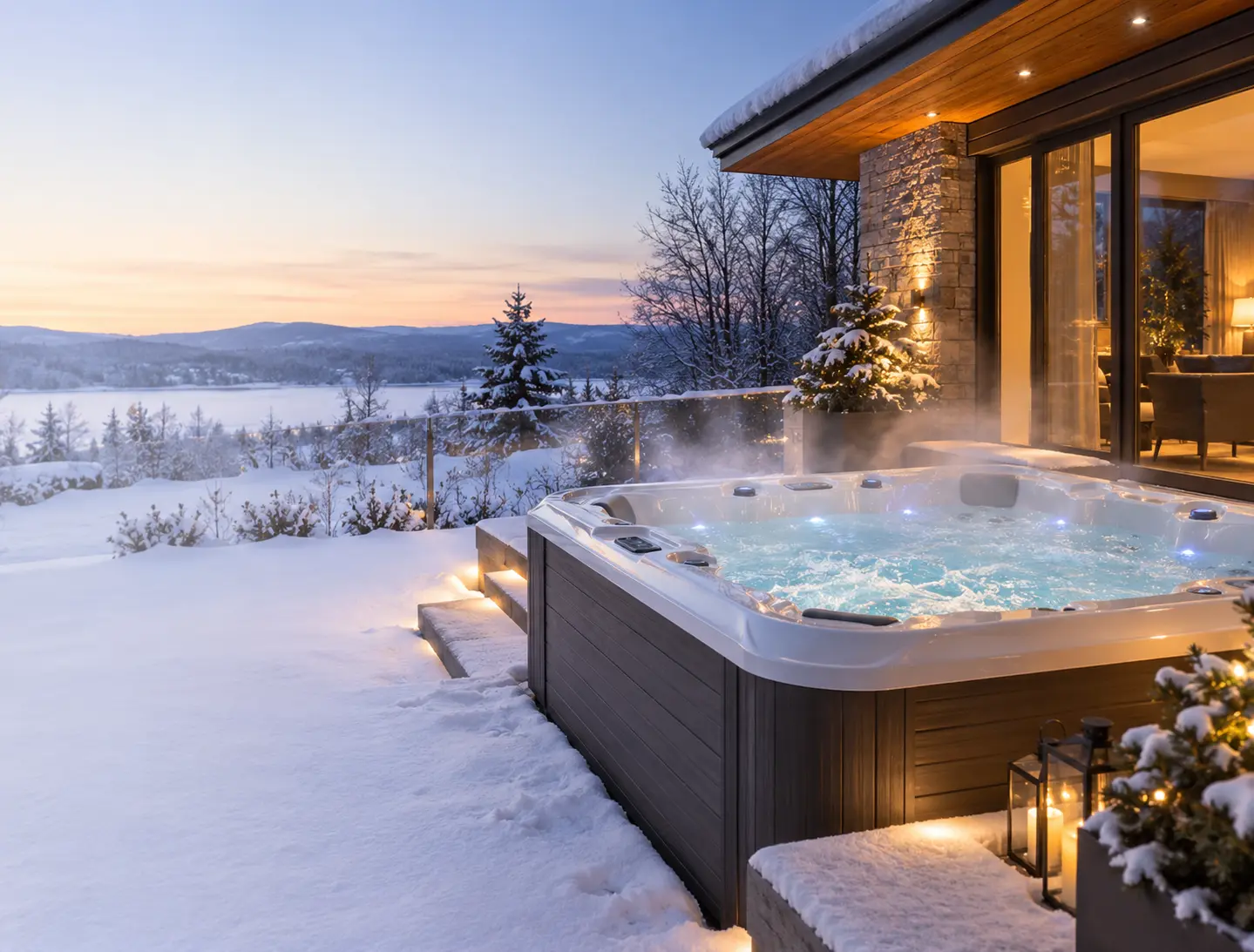 Гидромассажный SPA-бассейн для круглогодичной эксплуатации на участке